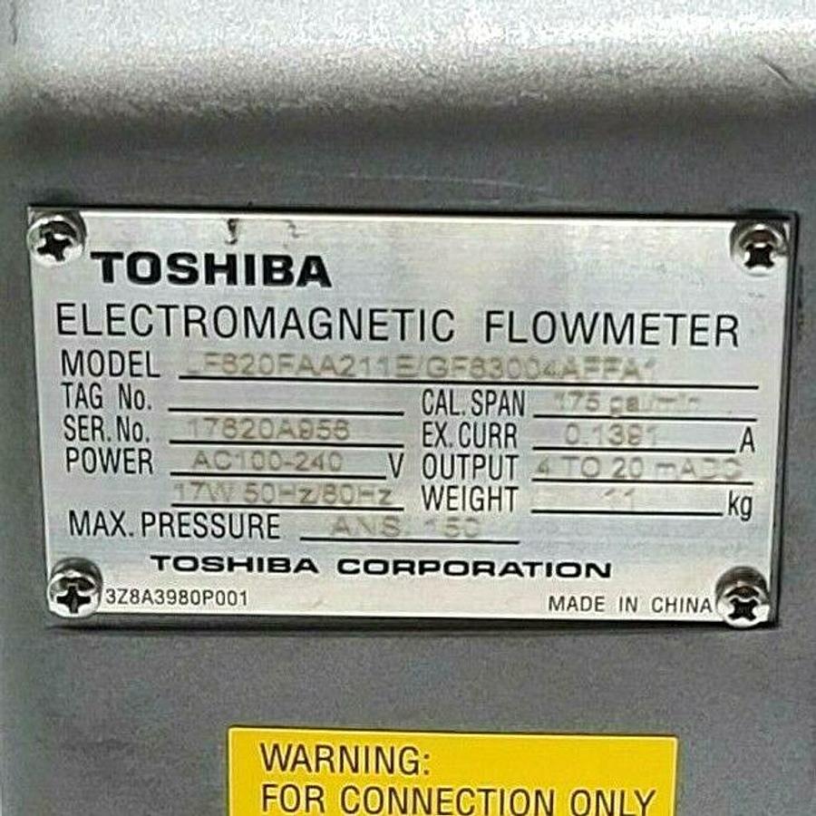 Used NEW TOSHIBA LF620FAA211E/GF83004AFFA1 ELECTROMAGNETIC FLOWMETER MAGMETER 1.50"