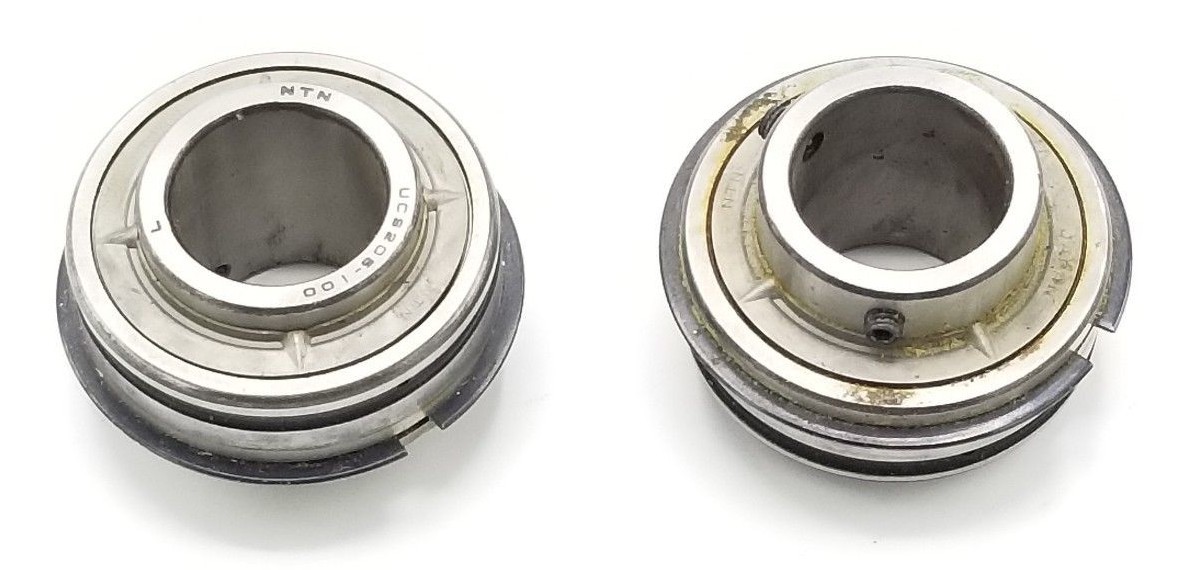 Used LOT OF 2 NTN UCS205-100 INSERT BALL BEARINGS UCS205100L