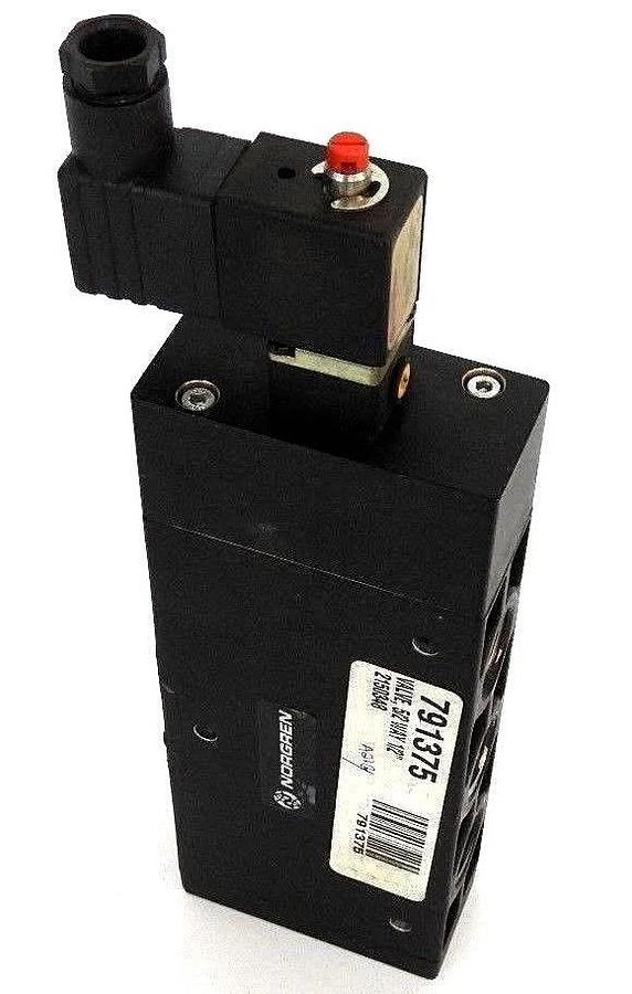Used NORGREN M/20154/22 SOLENOID VALVE, 5/2 WAY 1/2'' W/ 1799 COIL 24V DC