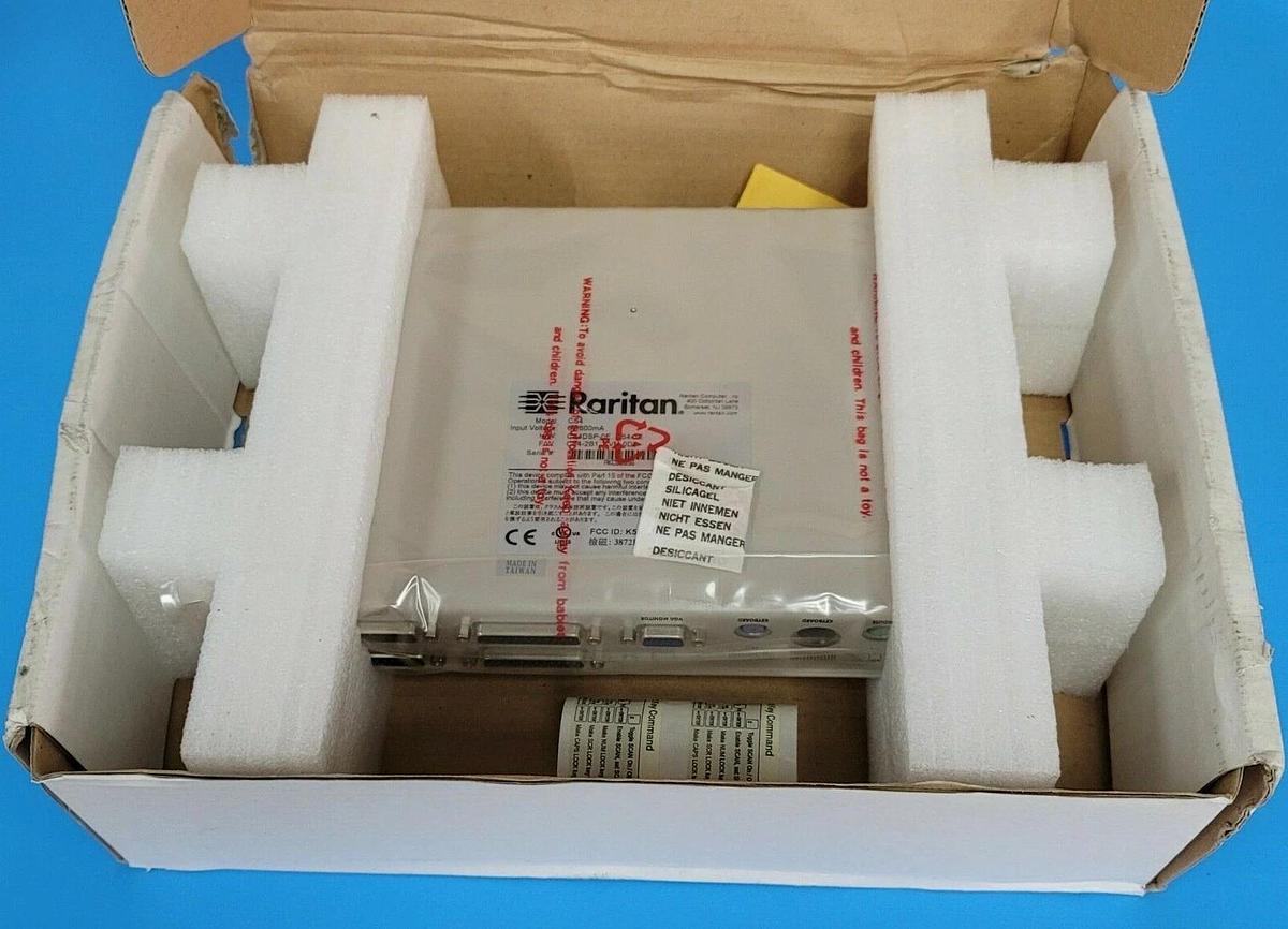Used NIB RARITAN CS4 COMPUSWITCH 4-PORT 6V 600mA