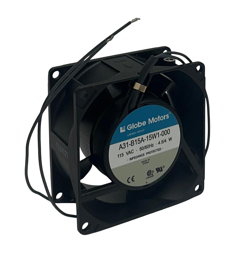 Used GLOBE MOTORS A31-B15A-15W1-000 / A31B15A15W1000 AC AXIAL FAN 115VAC SQUARE NSNP