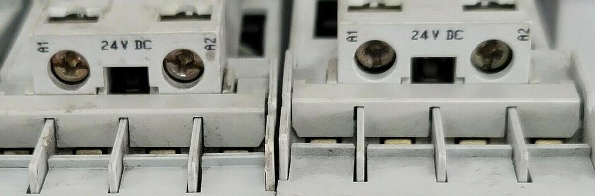 Used LOT OF 8 ALLEN BRADLEY 100-C12Z*10 CONTACTORS SER. A 100C12Z10A, 24V DC