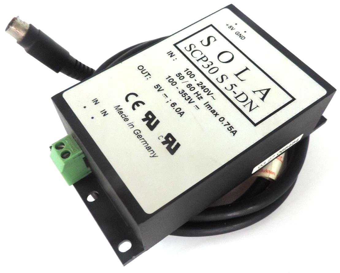 Used SOLA SCP30 S 5-DN POWER SUPPLY SCP30-S-5-DN
