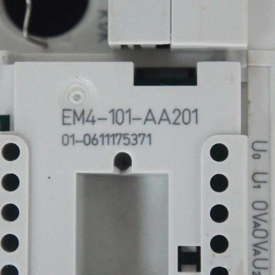 Used KLOCKNER MOELLER EM4-101-AA201 ANALOG MODULE COVER W/ K-M L2/0039-A02 BOARD