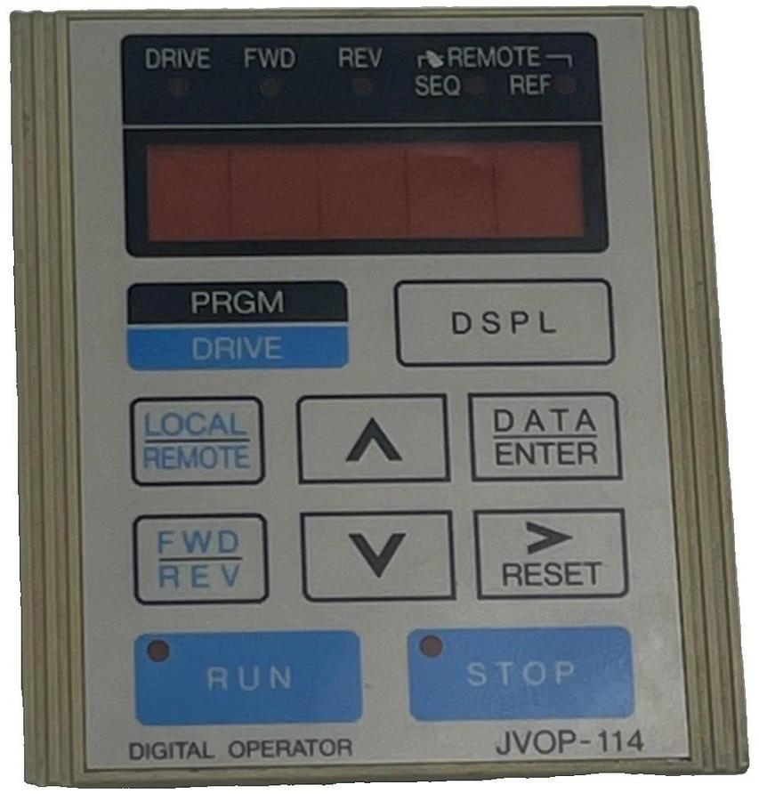 Used YASKAWA JVOP-114 JVOP114 Keypad Operator Interface for Varispeed 616G5 Drive
