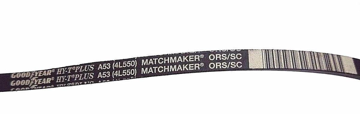 LOT OF 6 NEW GOODYEAR A53 HY-T PLUS MATCHMAKER ORS/SC V-BELTS 4L550