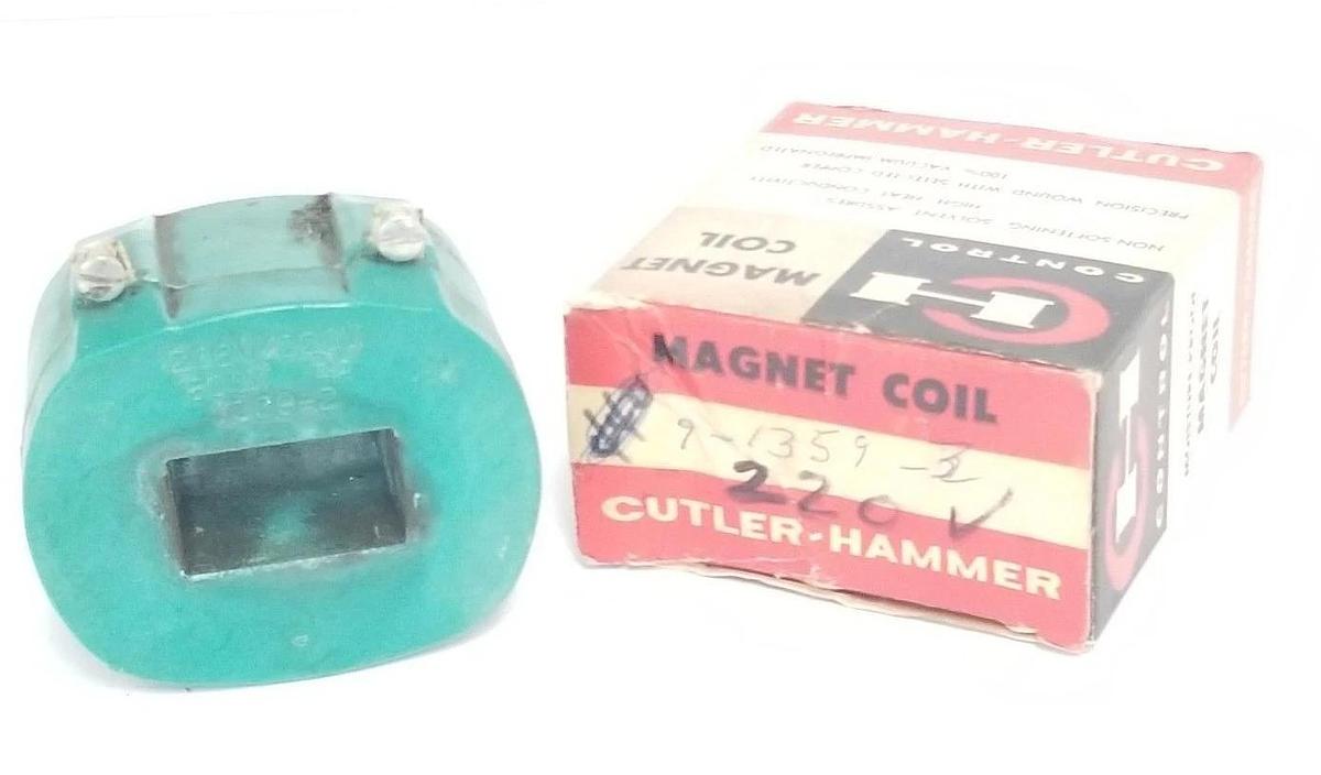 Used CUTLER-HAMMER 1359-2 MAGNET COIL 208V/220V, 60CY, 9-1359-2, 13592