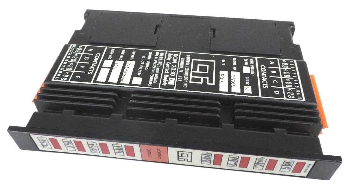 Used CONTROL TECHNOLOGY RCM-2030-L OUTPUT MODULE RCM2030L