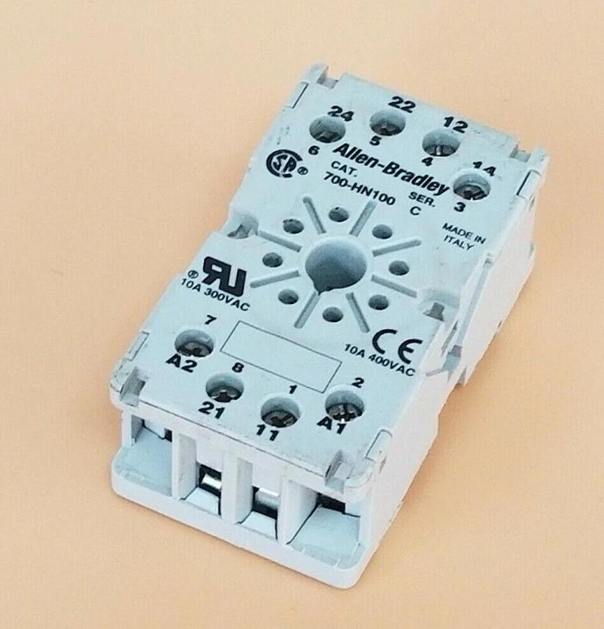 Used ALLEN BRADLEY 700-HN100 RELAY SOCKET 700HN100