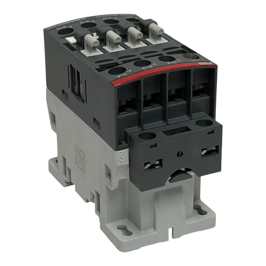 Used ABB AF09Z-40-00-21 Power Contactor 4-Pole 4NO 24-60VAC/20-60VDC 25A Relay