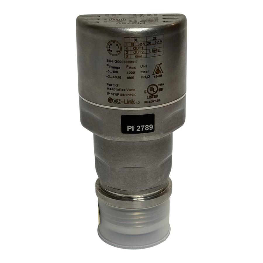 Used IFM Electronic PI2789 Flush Pressure Sensor with Display IO-Link New Surplus