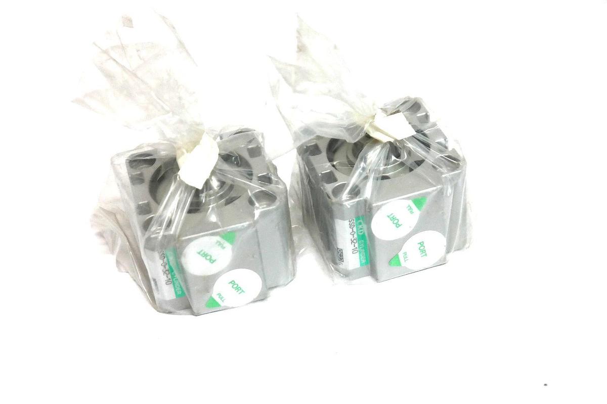 Used LOT OF 2 NEW CKD SSD-0-32-10 COMPACT CYLINDERS SSD03210