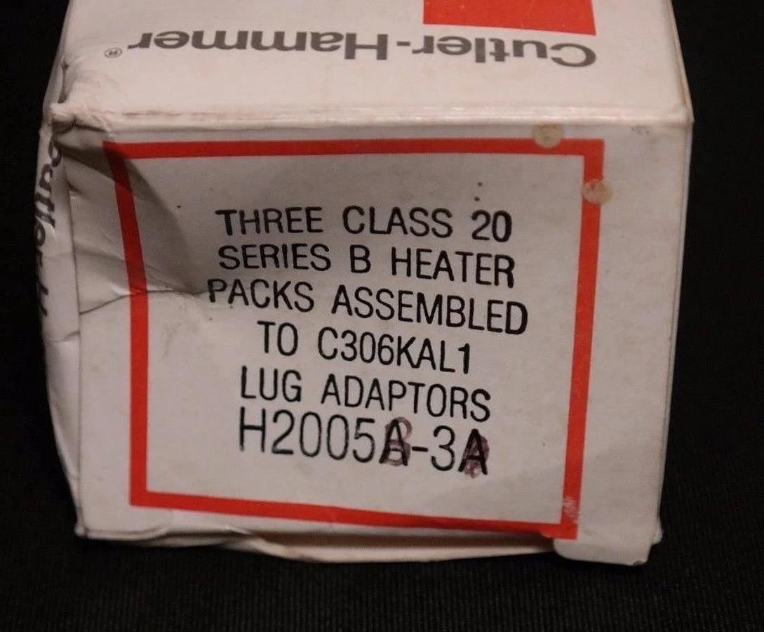 Used BOX OF 3 NEW CUTLER-HAMMER H2005B HEATER ELEMENTS FREEDOM SERIES 1.20-1.96 AMP
