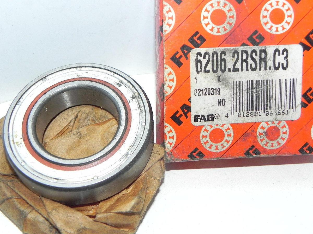 Used NIB FAG 6206.2RSR.C3 BEARING 62062RSRC3