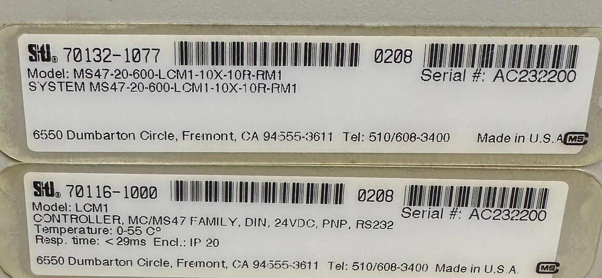 Used STI 70116-1000 / 701161000 LIGHT CURTAIN CONTROLLER LCM-1 / LCM1 70132-1077