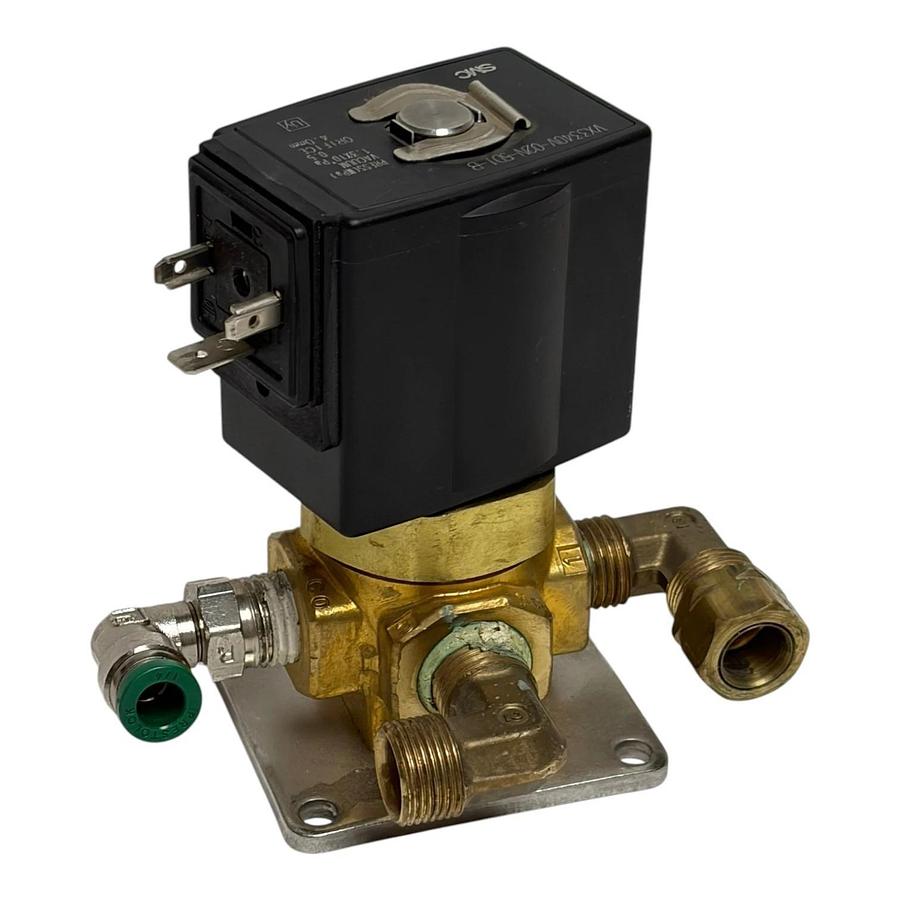 SMC VX3340V-02N-5D1-B 3-Way Solenoid Valve Vacuum 24VDC Machined Base