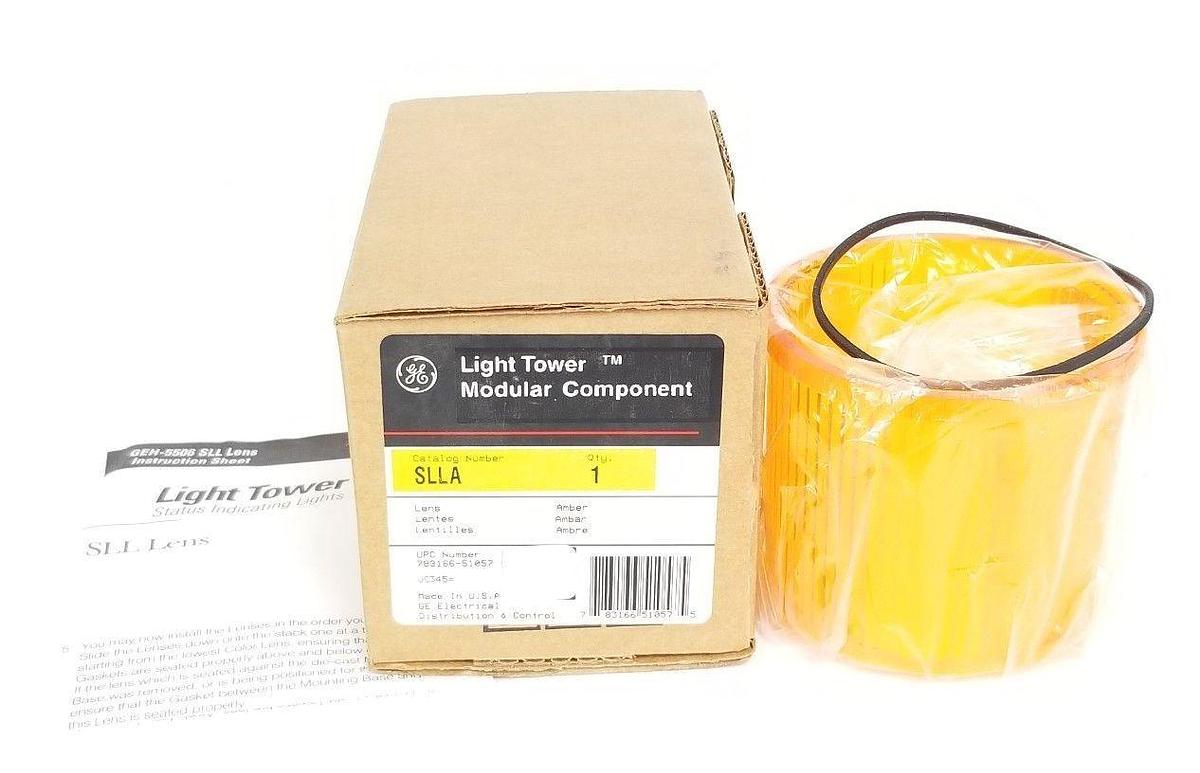 Used NIB GENERAL ELECTRIC SLLA AMBER LIGHT TOWER LENS