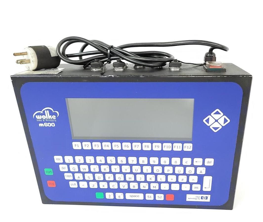 Used REFURBISHED WOLKE m600 VIDEOJET CONTROLLER V. 1.09 115VAC/110W