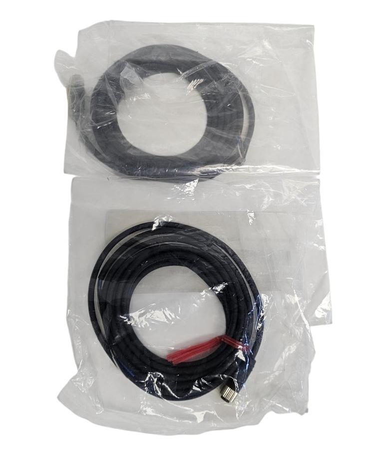 LOT OF 2 NEW KEYENCE OP-73864 CABLES FIBER OPTIC M8 STRAIGHT CONNECTOR 2M LENGTH