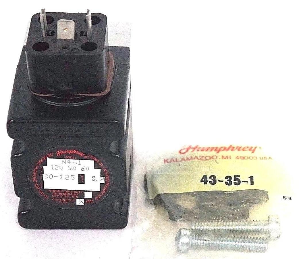 Used NIB HUMPHREY N461 120 50 60 SOLENOID VALVE, N4611205060
