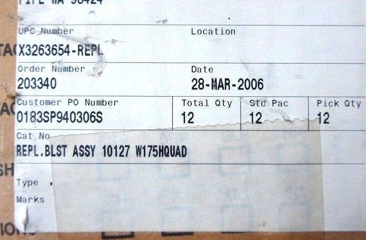 NIB GARDCO LIGHTING 10127W175HQUAD BALLAST REPLACEMENT ASSEMBLY