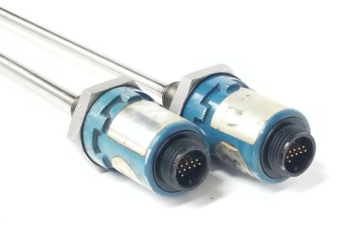 Used LOT OF 2 MTS TEMPOSONICS TRANSDUCERS 251181 ME9408 E 200688 REV. H 34'' IN. ROD