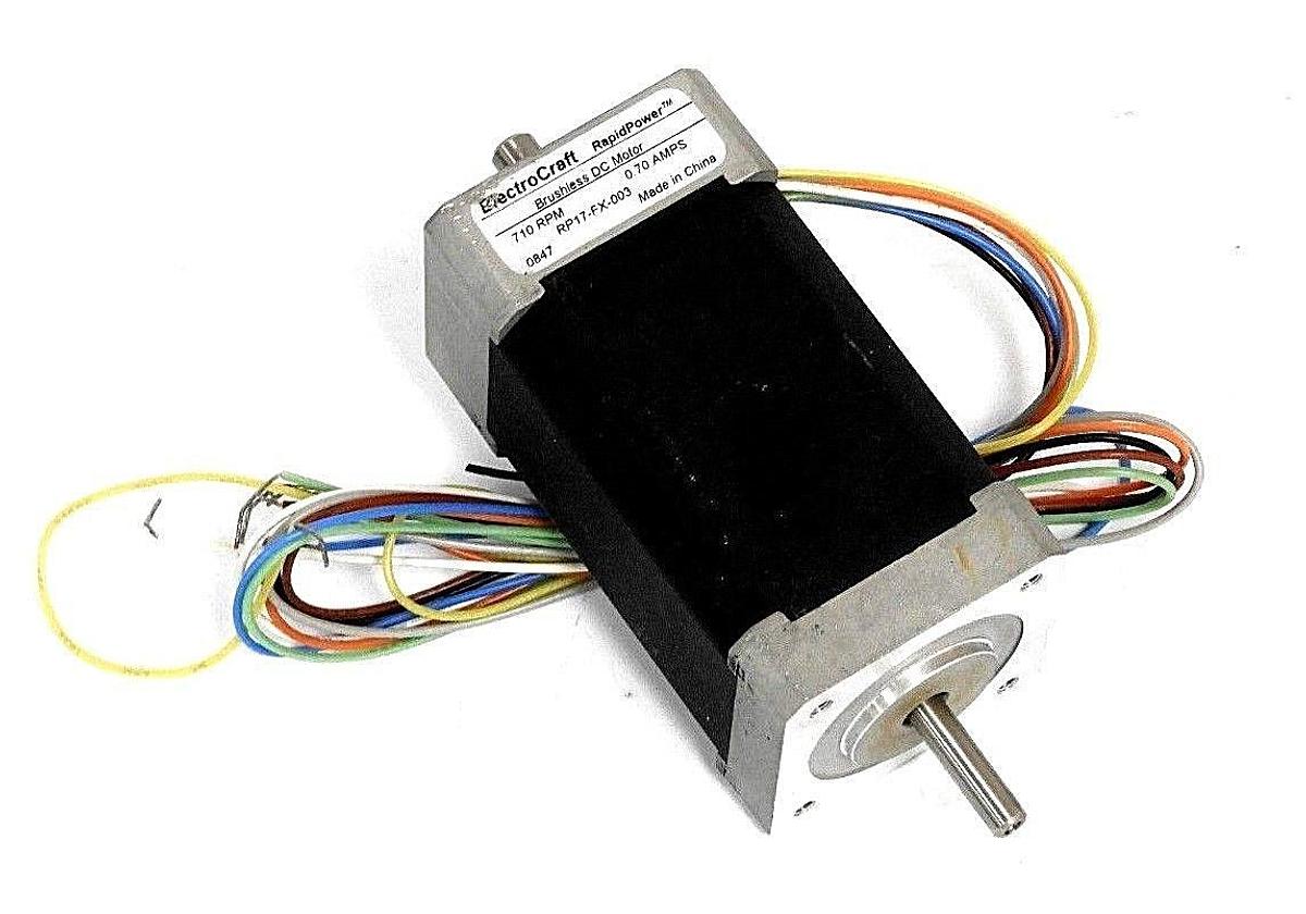 Used ELECTROCRAFT RP17-FX-003 RAPIDPOWER BRUSHLESS DC SERVO MOTOR RP17FX003