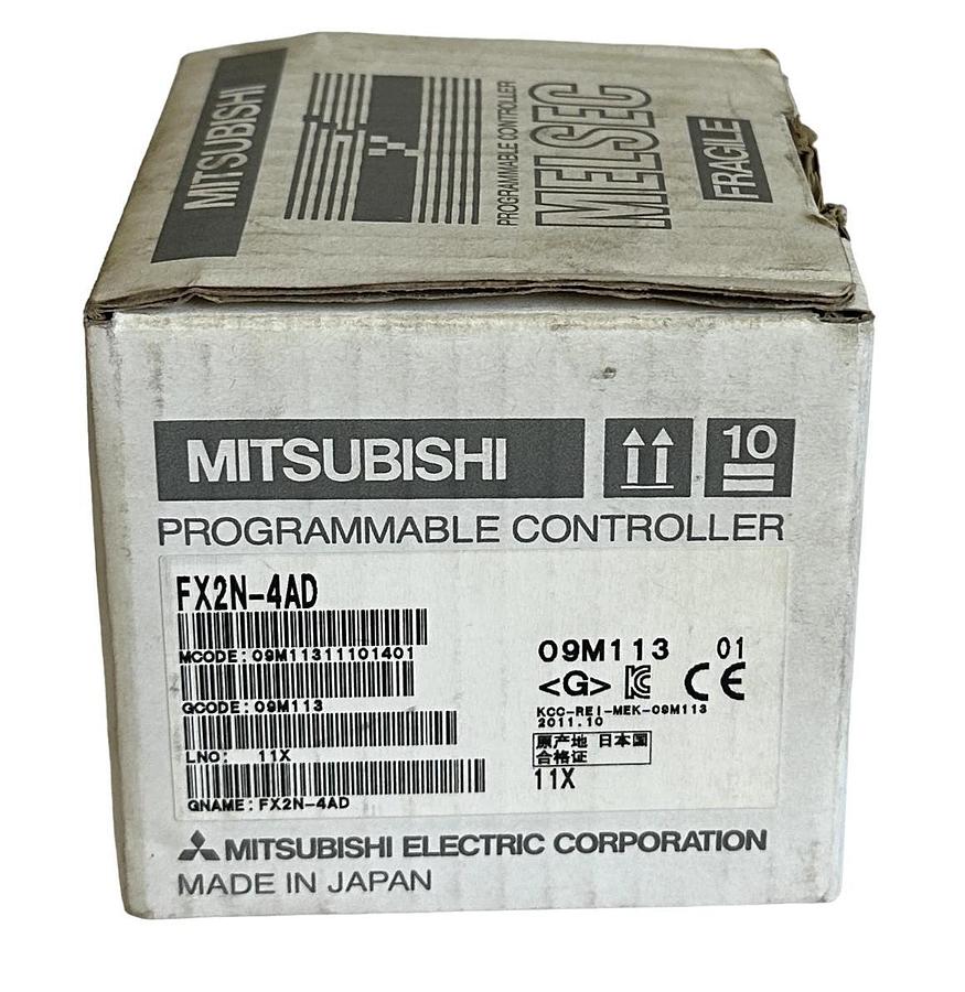 NEW MITSUBISHI FX2N-4AD / FX2N4AD MELSEC SPECIAL FUNCTION ANALOG BLOCK 24VDC