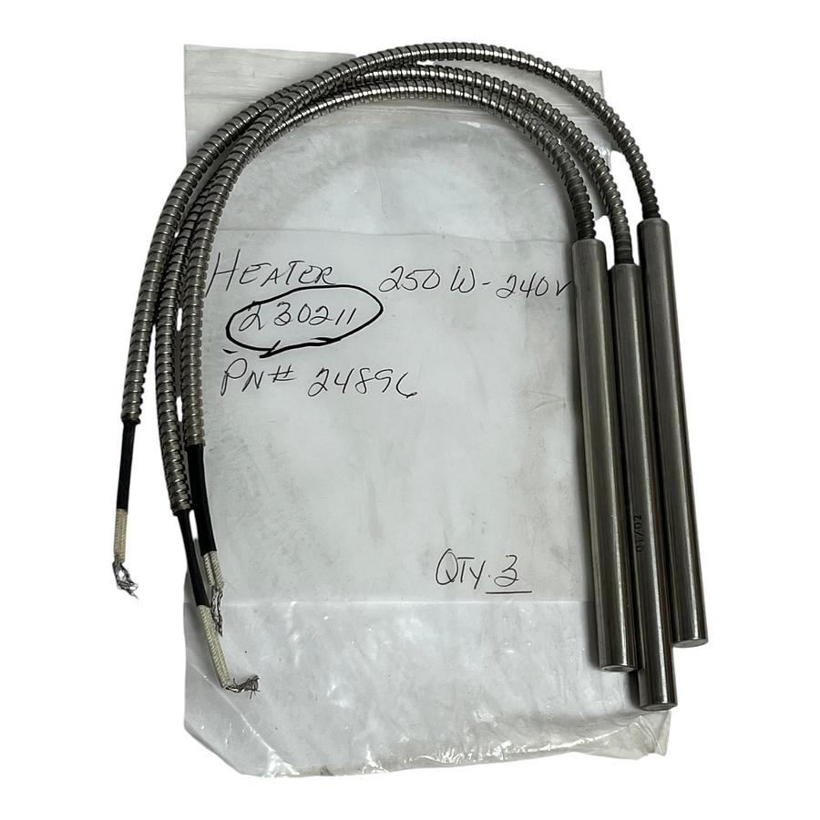 Big Chief 230211 Cartridge Heaters (LOT OF 3) - 250W 240V