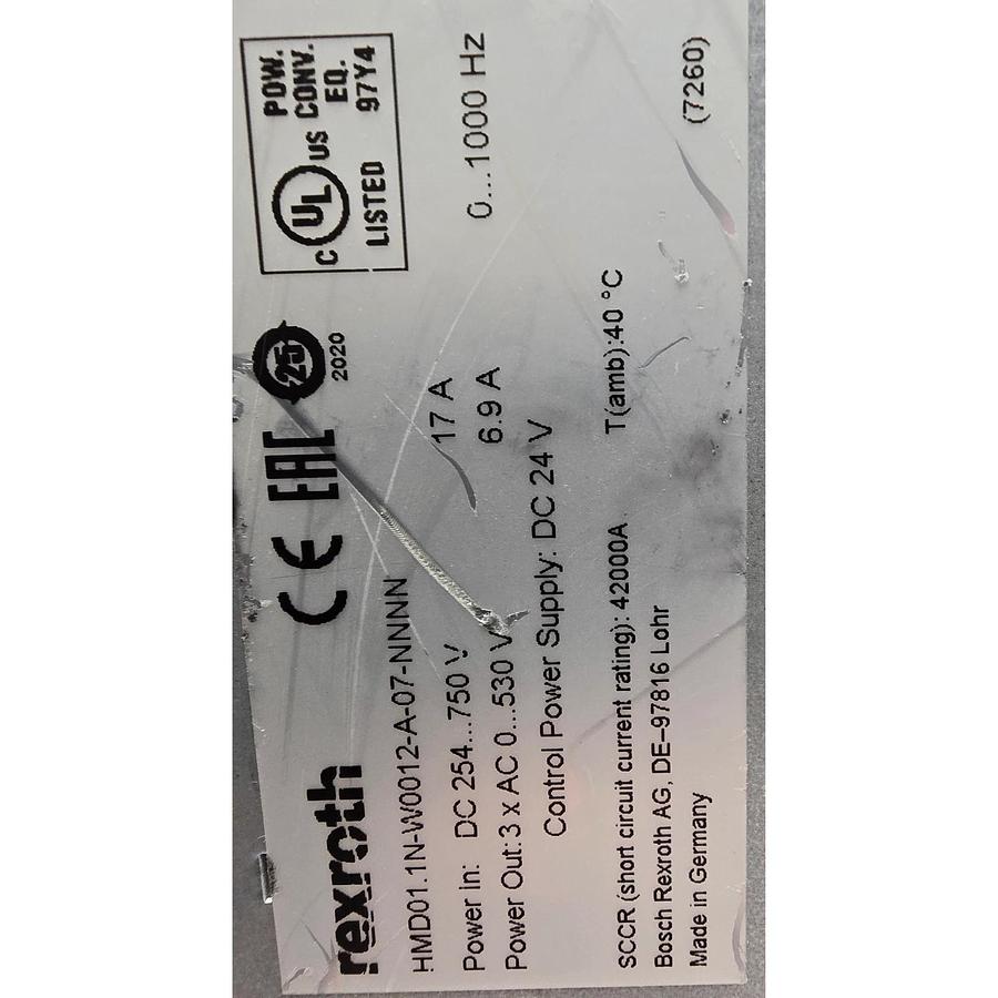 Used REXROTH HMD01.1N-W0012-A-07-NNNN | R911306439 IndraDrive CONTROL DEVICE XLNT