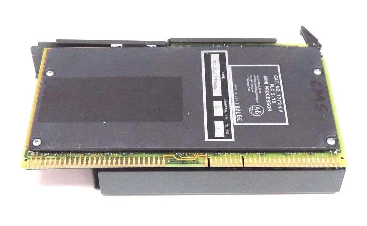 Used ALLEN BRADLEY 1772-LV SER. A MINI PROCESSOR F/W REV. 5, PLC 2/15, 1772LV