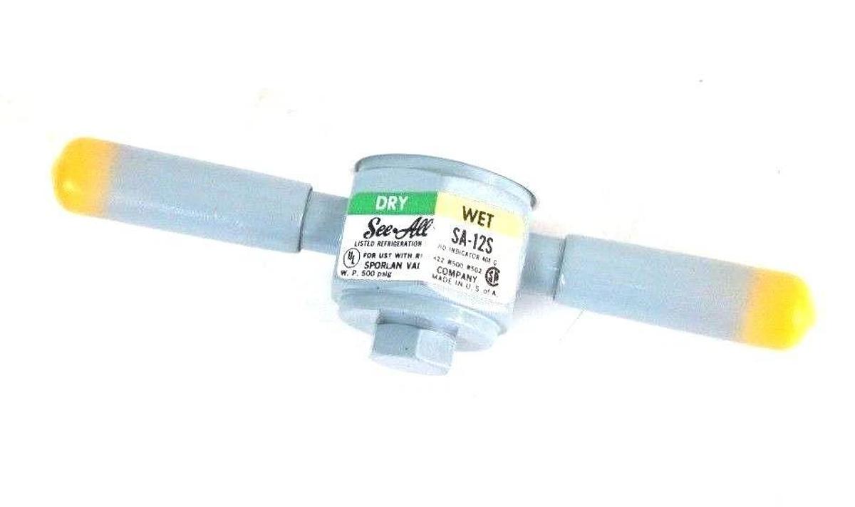 Used NIB SPORLAN SA-12S MOISTURE & LIQUID INDICATOR 1/4" ODF SOLDER