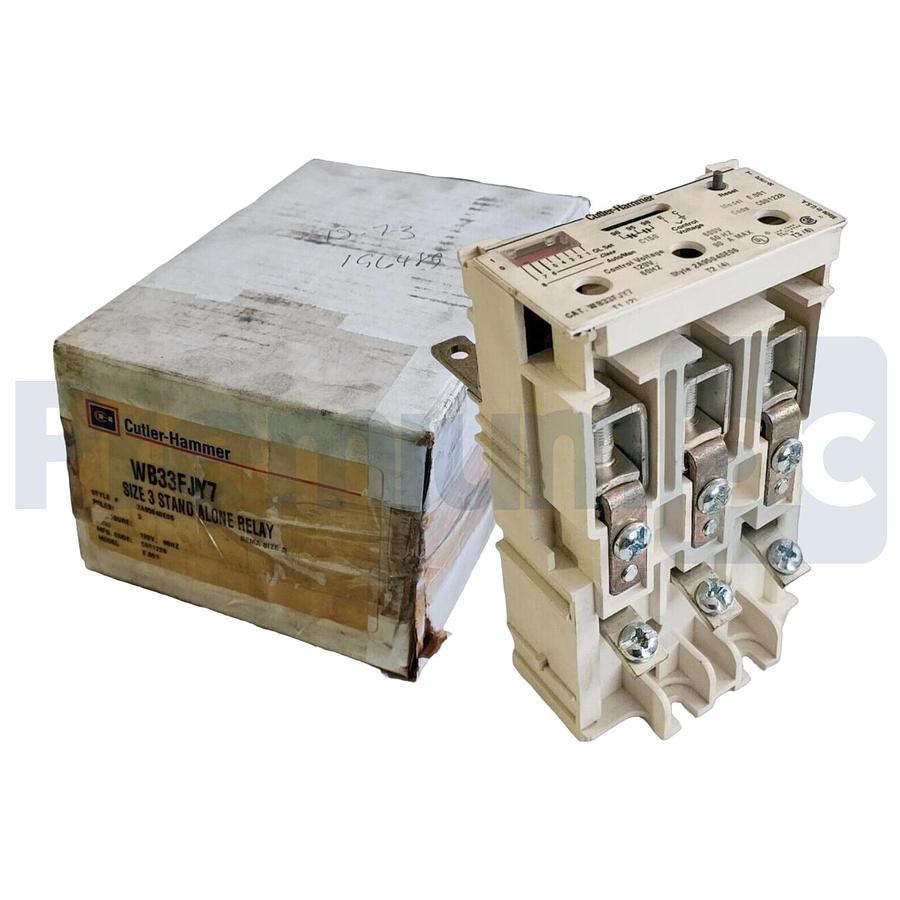 NEW CUTLER HAMMER WB33FJY7 SIZE 3 STAND ALONE RELAY 2A95040E06 MODEL: E.001