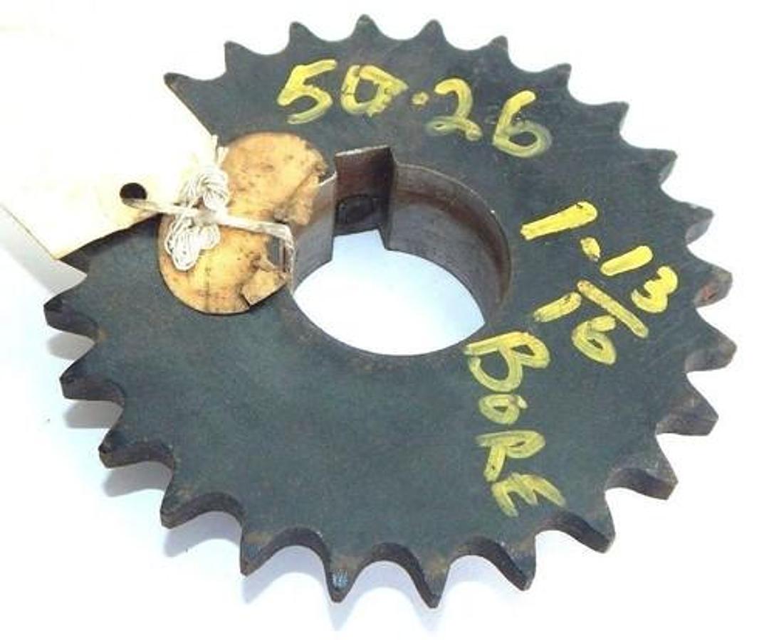 Used NEW MARTIN 50BS26 1 13/16 ROLLER SPROCKET 1-13/16" BORE 26 TEETH 50BS2611316