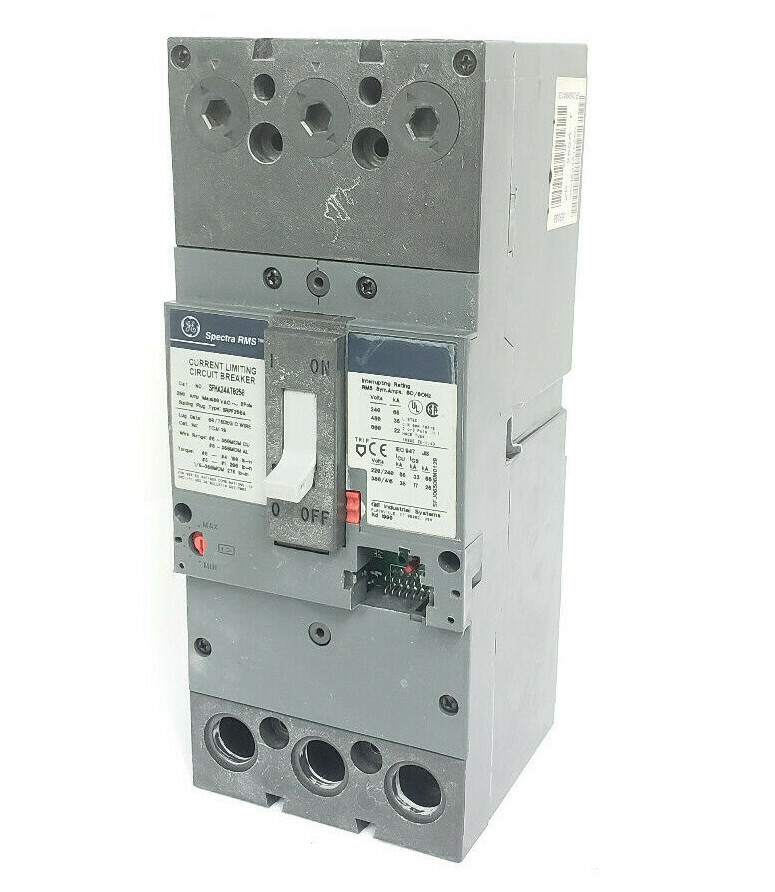 Used GE SFHA24AT0250 SPECTRA RMS CURRENT LIMITING CIRCUIT BREAKER 250AMP 480VAC 2POLE