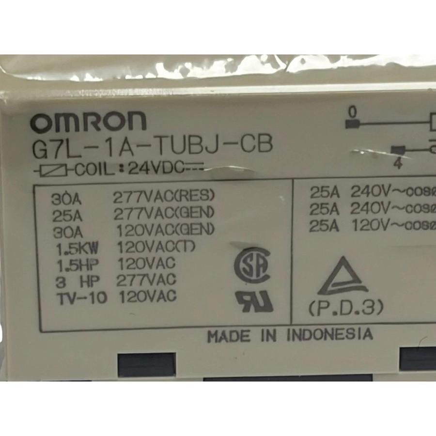 Omron G7L-1A-TUBJ-CB 24VDC Power Relay 30A 277VAC SPST-NO Quick Connect New