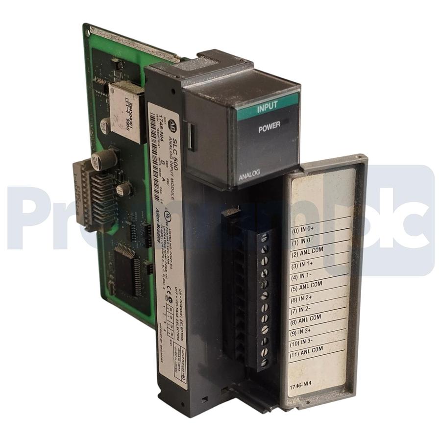 Used Allen-Bradley 1746-NI4 /B SLC 500 4-Ch Analog Input Module Rev. A 1746NI4 USPI