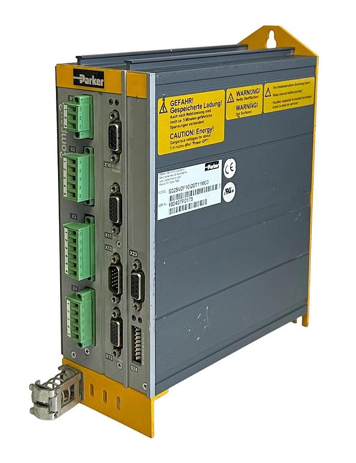 Used PARKER S025V2F10I20T11M00 Compax3 SERVO DRIVE RESOLVER 2.5A 50/60Hz