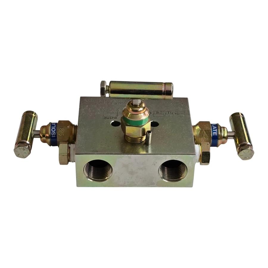 Parker M-500PCT 3-Valve Manifold 10000PSI NSMP Carbide Ball Hard Seat NSMP