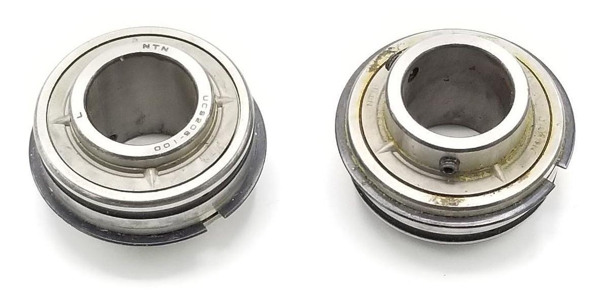 Used LOT OF 2 NTN UCS205-100 INSERT BALL BEARINGS UCS205100L
