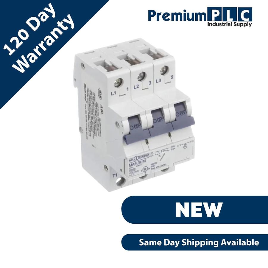 Used NEW ALTECH CORP. MA6.3UM / MA63UM MOTOR PROTECTOR SWITCH 4.0-6.3A, 3P