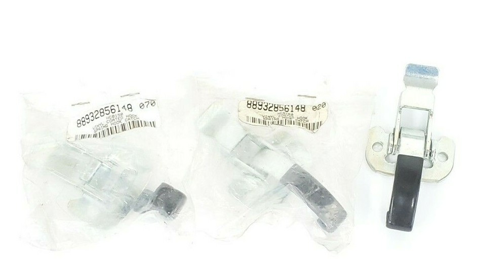 Used LOT OF 3 NEW GENERIC HC8150 VINYL COATED HOOKS SPRING HOOD CATCH 88932856148