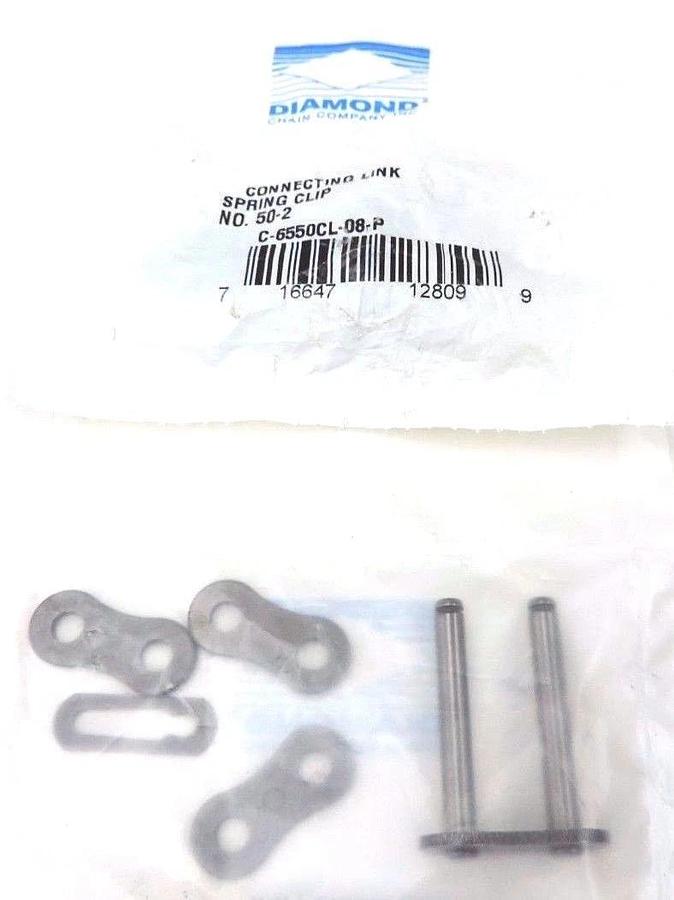 Used LOT OF 16 NEW DIAMOND NO. 50-2 CONNECTING LINKS C-6550CL-08-P
