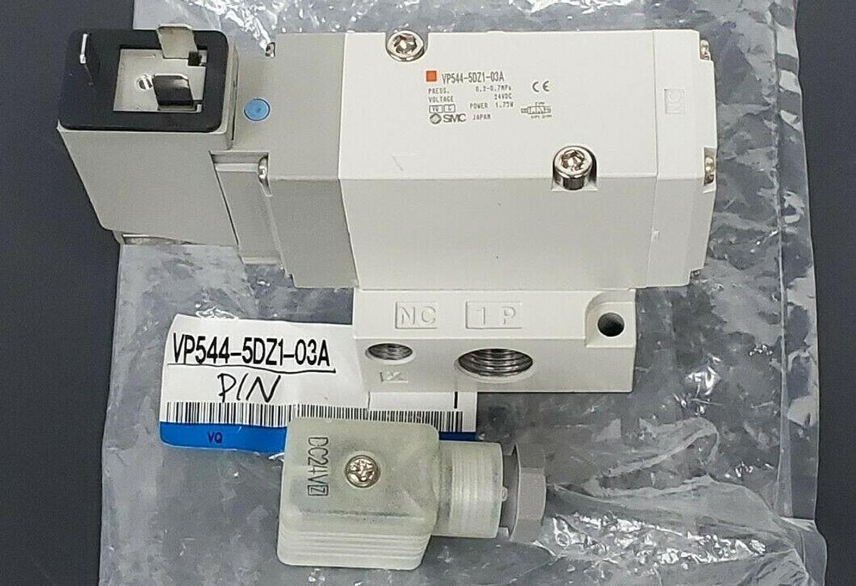 NIB SMC VP544-5DZ1-03A 3 PORT POPPET TYPE VALVE 24VDC, VP5445DZ103A