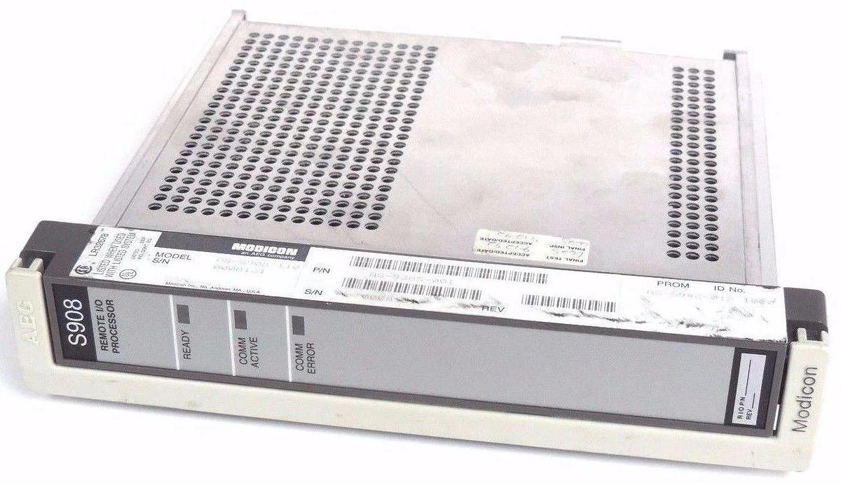 Used MODICON AS-9385-001 REMOTE I/O PROCESSOR AS9385001, AS-S908-110