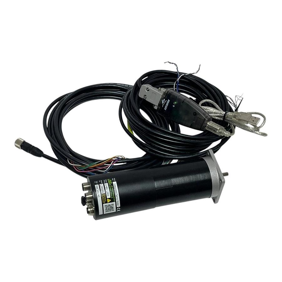 Used JVL MAC141-A1 Integrated Servo Motor 134W 48V Kit Cables Keyspan USA-19HS