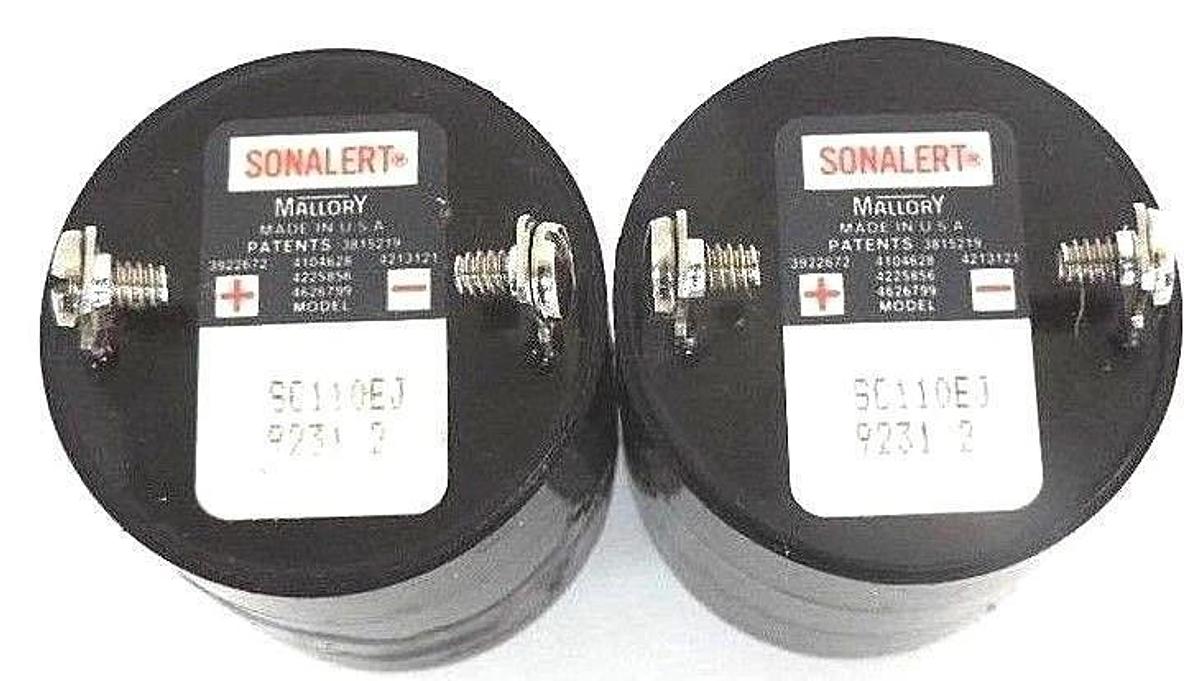 Used LOT OF 2 MALLORY SONALERT SC110EJ ALARMS