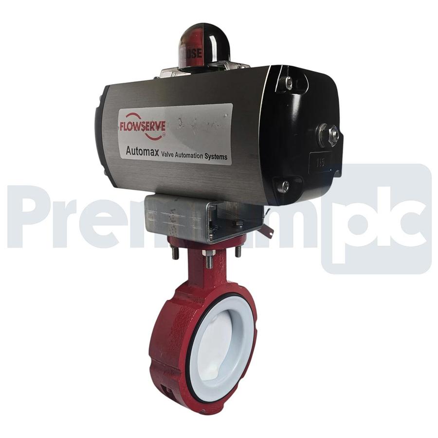 Flowserve Automax B115S10 Butterfly Valve Assy. 3-3/4" w/ Actuator 150 PSIG NSNP
