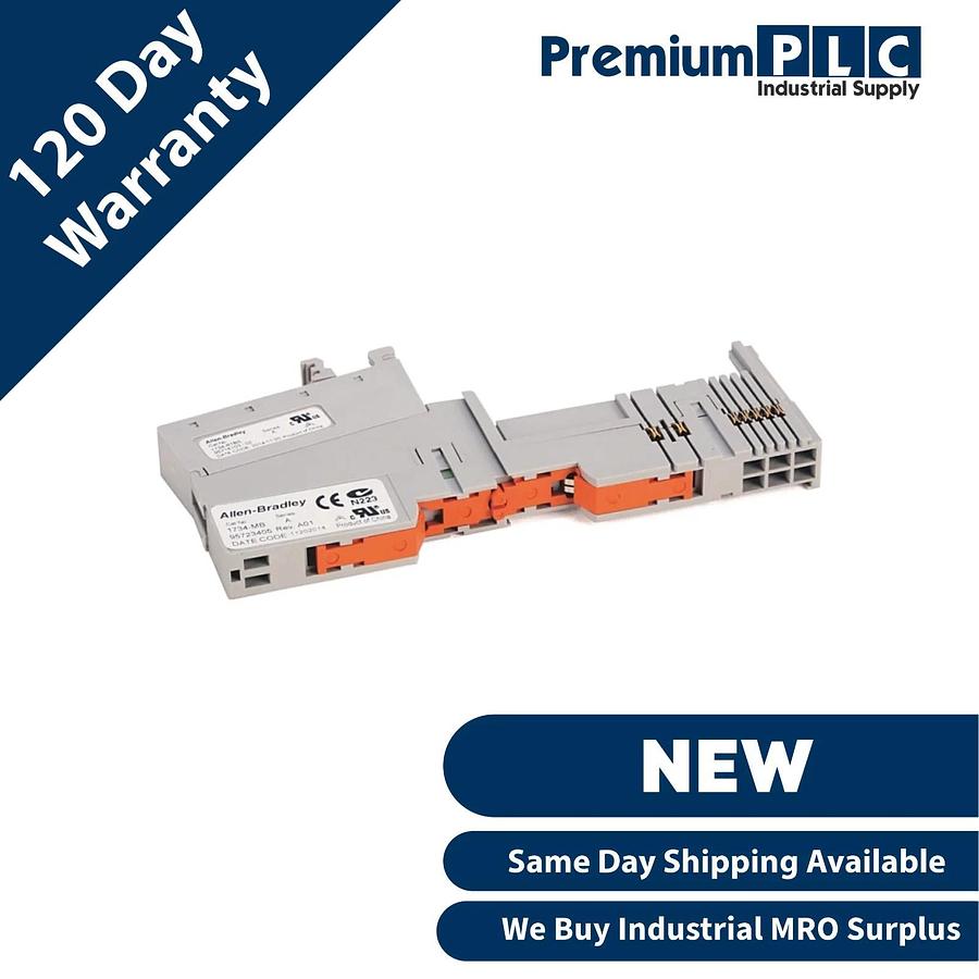 Used ALLEN BRADLEY 1734-TBS /A POINT I/O TERMINAL BASE TWO PIECE,8 SPRING-CLAMP TERM.
