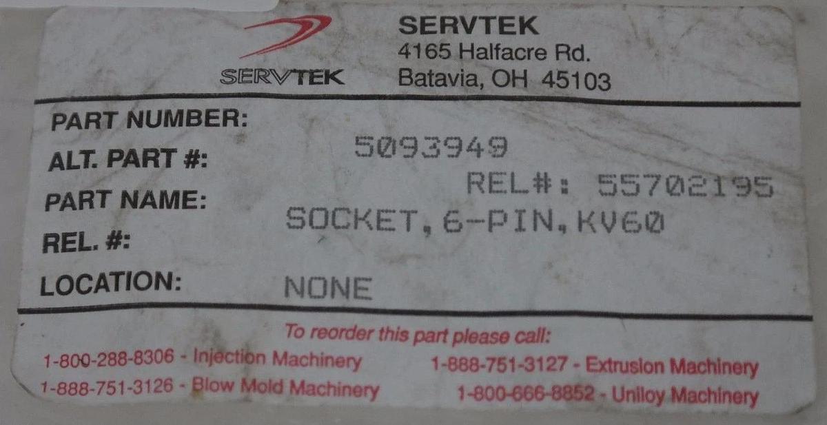 LOT OF 2 FERROMATIK BURKLIN 0009027/1672870290 FEMALE SOCKETS 6-PIN KV60M 70F855